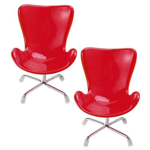 YARNOW 2 Stück Puppenhaus Möbelspielzeug zartes Miniaturspielzeug entzückende Mini-Hausdekoration zarter Ministuhl Miniaturhausdekor realistischer Ministuhl Metall rot YARNOW 2 Stück Puppenhaus Möbelspielzeug zartes Miniaturspielzeug entzückende Mini-Hausdekoration zarter Ministuhl Miniaturhausdekor realistischer Ministuhl Metall rot von YARNOW