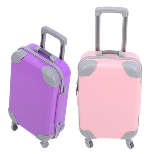 YARNOW 2 Stück Puppenkoffer Rollkoffer Aus Kunststoff Puppengepäck Puppenhausmöbel Puppen-reisetragetasche Süße Puppenmöbel Koffer Für Puppen Koffer Abs YARNOW 2 Stück Puppenkoffer Rollkoffer Aus Kunststoff Puppengepäck Puppenhausmöbel Puppen-reisetragetasche Süße Puppenmöbel Koffer Für Puppen Koffer Abs von YARNOW