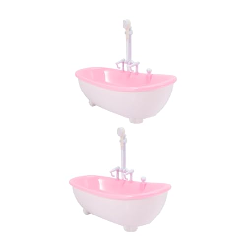 YARNOW 2 Stück Puppensprühwanne Badesprüher für Babyduschkopf für Badewanne Puppen-Badespielzeug babybadewanne Spielzeugbadewanne Wassersprühspielzeug Plastik von YARNOW