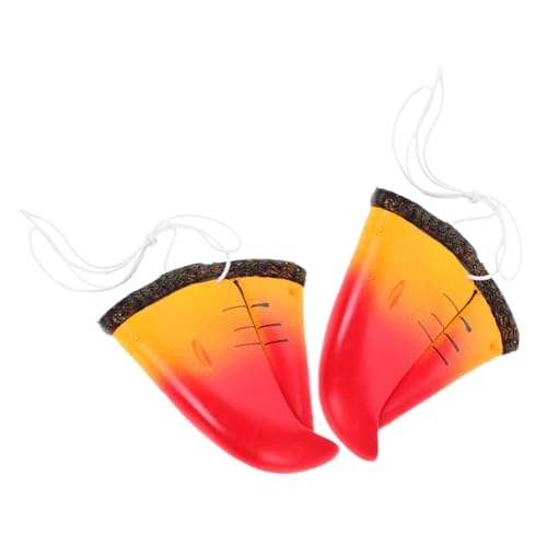 YARNOW 2 Stück Realistische Papageienschnabel Nasendekoration Langlebige Tier Cosplay Requisite für Halloween Geburtstagsfeiern Partys und Bühnenauftritte Einfach Anzubringen von YARNOW