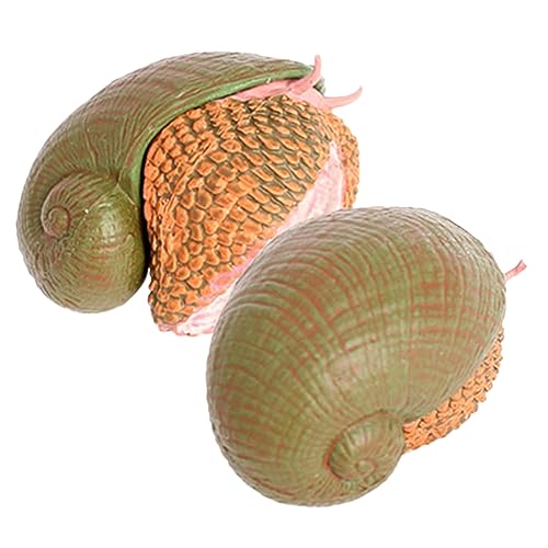 YARNOW 2 Stück Realistische Schneckenfiguren Lifelike Tiermodelle für Lernspielzeug oder Dekoration für Garten und Hochwertige Kunststoffmaterialien Meerestiere Figuren von YARNOW