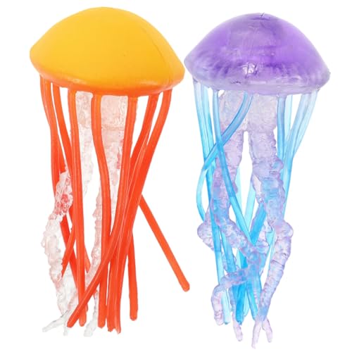 YARNOW Kleiner Quallen Modellspielzeug 2 Stücke aus Robustem Kunststoff für Garten Dekoration und Lernspielzeug für Kinder Realistische Quallenfiguren Wasserlebewesen Simulation YARNOW Kleiner Quallen Modellspielzeug 2 Stücke aus Robustem Kunststoff für Garten Dekoration und Lernspielzeug für Kinder Realistische Quallenfiguren Wasserlebewesen Simulation von YARNOW