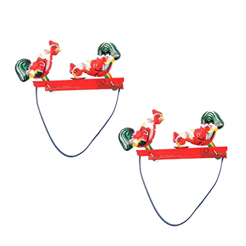 YARNOW 2 Stück Realistisches Teiliges Huhn Nickerchen mit Kopfbewegung Niedliches Bunte Retro Deko für Kinderzimmer und Büro Lustiges YARNOW 2 Stück Realistisches Teiliges Huhn Nickerchen mit Kopfbewegung Niedliches Bunte Retro Deko für Kinderzimmer und Büro Lustiges von YARNOW