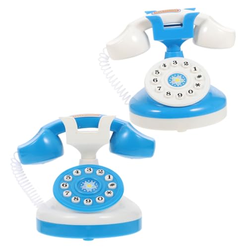 YARNOW 2 Stück Retro Telefon aus Kunststoff mit Licht zum Rollenspiel Fingerfertigkeit Kindgerechtes Kleines Vintage Mobiltelefon in ohne Batterien YARNOW 2 Stück Retro Telefon aus Kunststoff mit Licht zum Rollenspiel Fingerfertigkeit Kindgerechtes Kleines Vintage Mobiltelefon in ohne Batterien von YARNOW