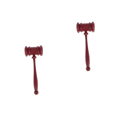 YARNOW 2 Stück Richterhammer-Requisiten Retro Halloween -Kostüm -Requisiten Richterzubehör Neuheitshammer Richterhammer Prop Spielzeughammer Richter Hammers Richter Anwaltshammer von YARNOW