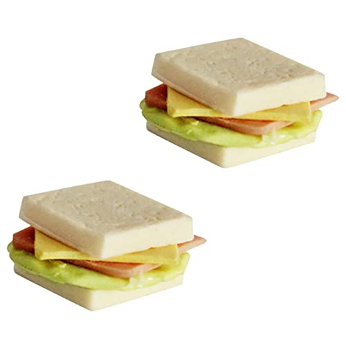 YARNOW 2 Stück Sandwich-Modell Puppenhaus-essenszubehör Mini- -Ornament-miniaturen Minibrot Mini-Lebensmittel Puppenstubenbrot Dekoration Miniatur-Essen Modelle Harz YARNOW 2 Stück Sandwich-Modell Puppenhaus-essenszubehör Mini- -Ornament-miniaturen Minibrot Mini-Lebensmittel Puppenstubenbrot Dekoration Miniatur-Essen Modelle Harz von YARNOW
