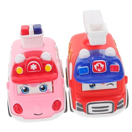 YARNOW 2 Stück Sensorisches Lernauto Notfallspielzeugwagen Kinderspielzeug LKW-motorspielzeug Fahrzeuge Für Kleinkinder Auto Kinderautospielzeug Pp von YARNOW