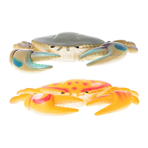 YARNOW 2 Stück Simulation PVC Meeresmodell Dekoration für Kinderzimmer und Aquarien Farbiges Große Kleine Lernspielzeug und Dekoration von YARNOW