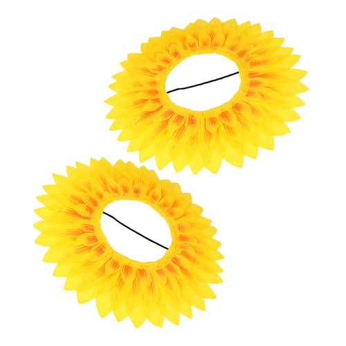 YARNOW 2 Stück Sonnenblumen Kopfbedeckung Requisiten Halloween Kostüme Sonnenblumen Kostüm Blumenhut Blumen Kopfbedeckung Blumen Halloween Kostüm Kleine Mädchen Mütze von YARNOW