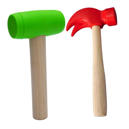 YARNOW 2 Stück Spielzeughämmer Realistische Holzhammer Nachbildung Kunststoffkopf Klauenhammer Rollenspiel Werkzeuge für Partys und Kreative Spiele YARNOW 2 Stück Spielzeughämmer Realistische Holzhammer Nachbildung Kunststoffkopf Klauenhammer Rollenspiel Werkzeuge für Partys und Kreative Spiele von YARNOW