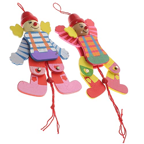 YARNOW 2 Stück Teiliges Holz Marionetten Puppenspiel Clown Interaktive Fadenmarionetten für Kreative Handpuppen zum und Fantasievollem Theater Bunte Clown Designs YARNOW 2 Stück Teiliges Holz Marionetten Puppenspiel Clown Interaktive Fadenmarionetten für Kreative Handpuppen zum und Fantasievollem Theater Bunte Clown Designs von YARNOW