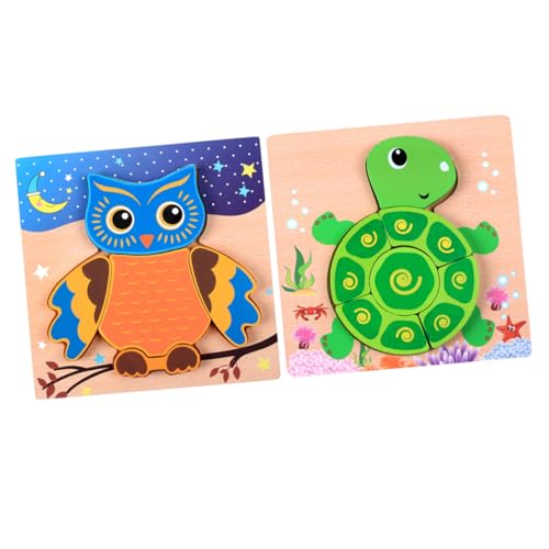 YARNOW 2 Stück Teiliges Holzpuzzle Tierpuzzle für DIY Bastelspielzeug Schildkröte Hand Augen Koordination und Kreativen Entwicklung Sicheren Design YARNOW 2 Stück Teiliges Holzpuzzle Tierpuzzle für DIY Bastelspielzeug Schildkröte Hand Augen Koordination und Kreativen Entwicklung Sicheren Design von YARNOW