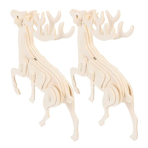 YARNOW 2 Stück Teiliges Holzpuzzle für Interaktives Tier Puzzle aus Holz für DIY für Eltern Interaktion und Kreative Spielmomente YARNOW 2 Stück Teiliges Holzpuzzle für Interaktives Tier Puzzle aus Holz für DIY für Eltern Interaktion und Kreative Spielmomente von YARNOW