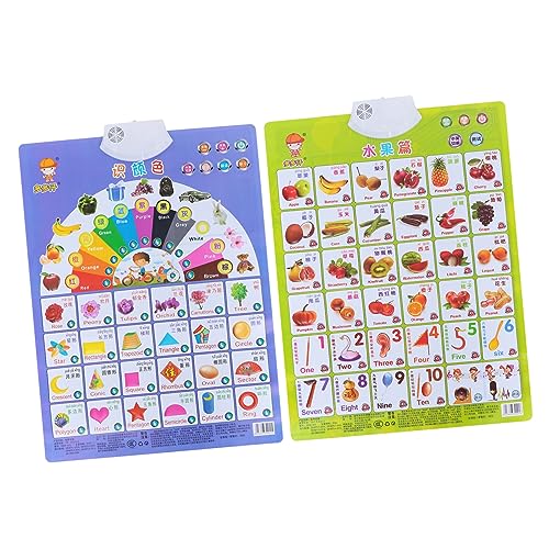 YARNOW 2stücke Kindertagesstätten-interaktives-Audio-Poster Für Kleinkinder Zweisprachiges Lernen Chinesisch Und Englisch Umweltfreundlicher Tintendruck YARNOW 2stücke Kindertagesstätten-interaktives-Audio-Poster Für Kleinkinder Zweisprachiges Lernen Chinesisch Und Englisch Umweltfreundlicher Tintendruck von YARNOW