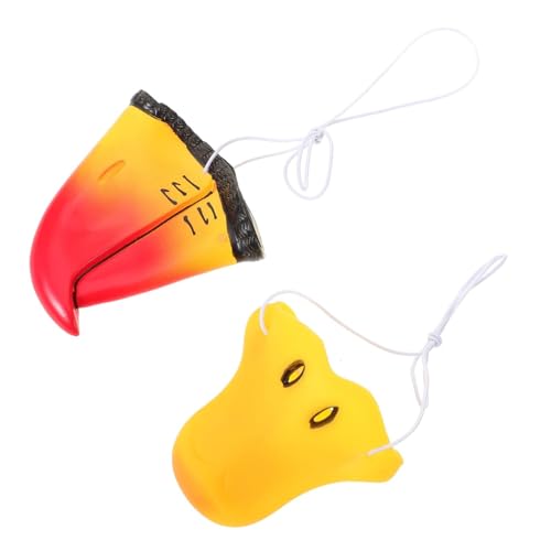 YARNOW 2 Stück Teiliges Vinyl Tiernasen Enten und Papageienschnabel Cosplay Zubehör Leicht Stabil Realistisch Gestaltet für Halloween Kostümparty Karneval und Tierverkleidung YARNOW 2 Stück Teiliges Vinyl Tiernasen Enten und Papageienschnabel Cosplay Zubehör Leicht Stabil Realistisch Gestaltet für Halloween Kostümparty Karneval und Tierverkleidung von YARNOW
