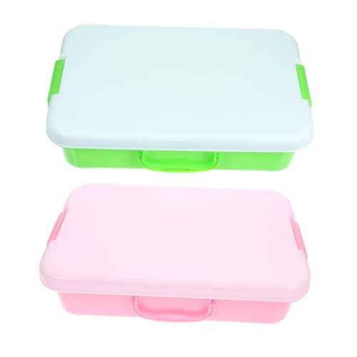 YARNOW 2 Stück Tragbare Sandkastenbox mit Deckel Sandbox für Stapelbare Kunststoff Aufbewahrungsbehälter Spielorganizer für Strandspielzeug Kunst und Handwerk YARNOW 2 Stück Tragbare Sandkastenbox mit Deckel Sandbox für Stapelbare Kunststoff Aufbewahrungsbehälter Spielorganizer für Strandspielzeug Kunst und Handwerk von YARNOW