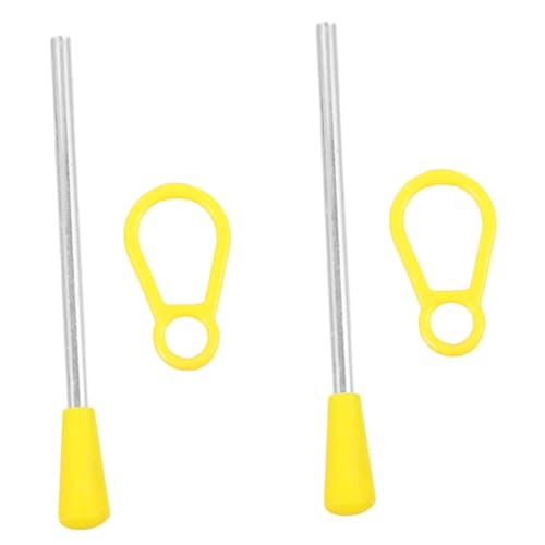 YARNOW 2 Stück Triangle -Eisenspielzeug Dreieckige aus Eisen Instrumentenstock Performance-Dreieck-Eisenstab Stock für Musikinstrumente Hammerstock Schlagstange Plastik Gelb YARNOW 2 Stück Triangle -Eisenspielzeug Dreieckige aus Eisen Instrumentenstock Performance-Dreieck-Eisenstab Stock für Musikinstrumente Hammerstock Schlagstange Plastik Gelb von YARNOW