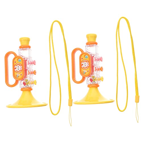 YARNOW 2 Stück Trompete Kinderspielzeug Trompete Trompetenspielzeug für kreative Trompetenspielzeuge Musikspielzeug Trompete Babyspielzeug Plastik Gelb YARNOW 2 Stück Trompete Kinderspielzeug Trompete Trompetenspielzeug für kreative Trompetenspielzeuge Musikspielzeug Trompete Babyspielzeug Plastik Gelb von YARNOW
