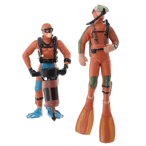 YARNOW 2 Stück Unterwasser Taucher Figuren Imitierte Explorer Puppen für Kreative Desktop Dekorationen und Bildungszwecke für Büro und Zuhause YARNOW 2 Stück Unterwasser Taucher Figuren Imitierte Explorer Puppen für Kreative Desktop Dekorationen und Bildungszwecke für Büro und Zuhause von YARNOW