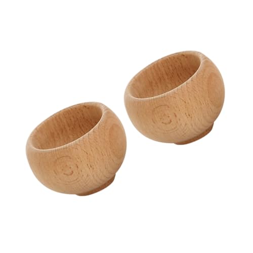 YARNOW 2 Stücke Buchenholz Spielzeuggeschirr Sicher und Unbemalt Simuliertes Küchenbesteck Teeschalen für Kreative Spielhäuser für Vorschulen YARNOW 2 Stücke Buchenholz Spielzeuggeschirr Sicher und Unbemalt Simuliertes Küchenbesteck Teeschalen für Kreative Spielhäuser für Vorschulen von YARNOW
