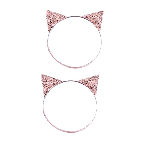 YARNOW 2 Stücke Katzenohr Haarreifen für Niedliches Haaraccessoire für Partys und Fotoshootings aus Sicherem Rosa für Kleine Prinzessinnen YARNOW 2 Stücke Katzenohr Haarreifen für Niedliches Haaraccessoire für Partys und Fotoshootings aus Sicherem Rosa für Kleine Prinzessinnen von YARNOW