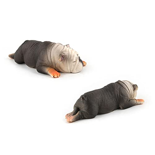 YARNOW 2 Stücke Realistische Hundefiguren aus Kunststoff Miniature Bulldoggen Modelle für Zuhause Büro Auto Dekoration Detailgetreue Simulation für Sammler YARNOW 2 Stücke Realistische Hundefiguren aus Kunststoff Miniature Bulldoggen Modelle für Zuhause Büro Auto Dekoration Detailgetreue Simulation für Sammler von YARNOW