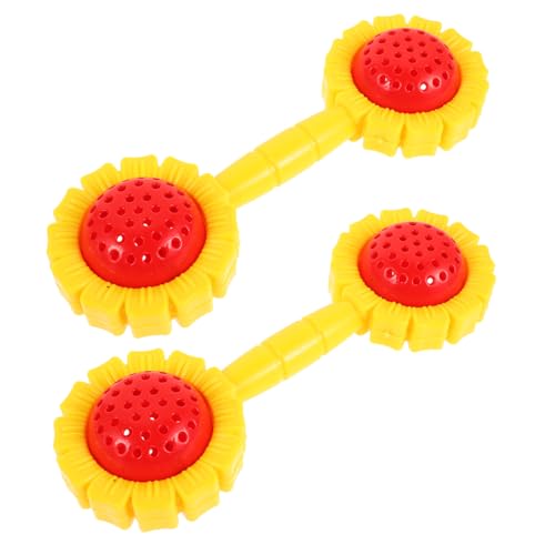 YARNOW 2 Stücke Sunflower Hanteln Rasseln Mädchen Rassel Hantel Rassel Für Kunststoff YARNOW 2 Stücke Sunflower Hanteln Rasseln Mädchen Rassel Hantel Rassel Für Kunststoff von YARNOW