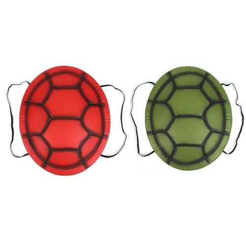 YARNOW 2-Teiliges Schildkrötenpanzer-Kostüm Halloween-Cosplay-Kostüm Eva-Schildkröte Verkleidung Performance-Foto-Requisiten Für Jungen Und Mädchen Grün Rot YARNOW 2-Teiliges Schildkrötenpanzer-Kostüm Halloween-Cosplay-Kostüm Eva-Schildkröte Verkleidung Performance-Foto-Requisiten Für Jungen Und Mädchen Grün Rot von YARNOW