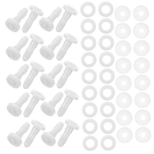 YARNOW 20 Sätze Gemeinsames Puppenzubehör Gelenke zur Spielzeugherstellung DIY-Bastelverbindungen handgefertigte Bärenhandwerksgelenke Plastik Weiß YARNOW 20 Sätze Gemeinsames Puppenzubehör Gelenke zur Spielzeugherstellung DIY-Bastelverbindungen handgefertigte Bärenhandwerksgelenke Plastik Weiß von YARNOW