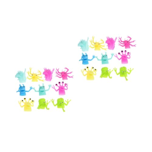 YARNOW 20 Stck Teiliges Bunte Fingerpuppen Kreative Storytelling Fingerfiguren für Eltern Interaktion Robustes Material für Rollenspiele und Halloween Party von YARNOW