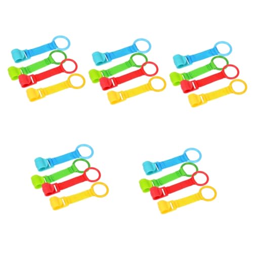 YARNOW 20 Stck. Pull Up Ringe Hängende Ringe für Sichere Unterstützung Beim Stehen Lernen für Krippen und Laufgitter Blau Grün Rot Gelb von YARNOW