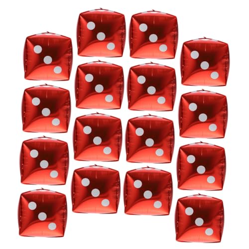 YARNOW 20 Stück Würfelballons für Themenparty Aluminiumfolie Partydekoration Aufblasbare Würfel Spieleabend Dekorationen YARNOW 20 Stück Würfelballons für Themenparty Aluminiumfolie Partydekoration Aufblasbare Würfel Spieleabend Dekorationen von YARNOW