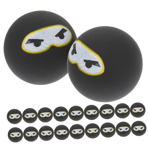 YARNOW 20 Stück Hüpfendes Ballspielzeug Party Ninja Für Kind Geburtstagsfeier Schwarz Gummi YARNOW 20 Stück Hüpfendes Ballspielzeug Party Ninja Für Kind Geburtstagsfeier Schwarz Gummi von YARNOW