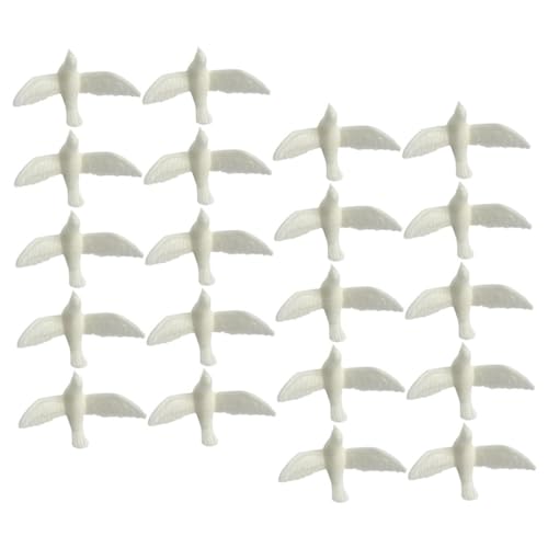 YARNOW 20 Stück Kleines weißes Taubenmodell Kleinkinder winzig Miniaturen Ornamente Puppenhauszubehör Miniaturschmuck für Puppenhaus Mini-Taube Vögel Modell Harz YARNOW 20 Stück Kleines weißes Taubenmodell Kleinkinder winzig Miniaturen Ornamente Puppenhauszubehör Miniaturschmuck für Puppenhaus Mini-Taube Vögel Modell Harz von YARNOW