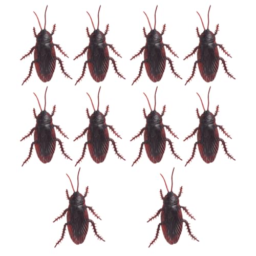 YARNOW 20 Stück Künstliche Kakerlaken Aus Kunststoff Realistische Insekten Aus Kunststoff Halloween- Streiche Neuartiges Trickspielzeug Für Halloween-Partys Aprilscherz-Dekorationen von YARNOW
