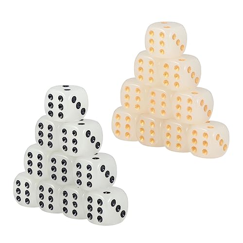 YARNOW 20 Stück Luminous Mini Würfel Kreative Kleine Spielwürfel für Lustige Party Props und Deko für Bars und Familienfeiern YARNOW 20 Stück Luminous Mini Würfel Kreative Kleine Spielwürfel für Lustige Party Props und Deko für Bars und Familienfeiern von YARNOW
