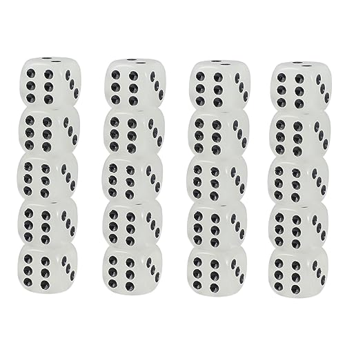 YARNOW 20 Stück Luminous Würfel mit Abgerundeten Ecken Leuchtende Spielwürfel für Partys Ktv und Brettspiele für Familien und Freunde Dunkler Umgebung YARNOW 20 Stück Luminous Würfel mit Abgerundeten Ecken Leuchtende Spielwürfel für Partys Ktv und Brettspiele für Familien und Freunde Dunkler Umgebung von YARNOW