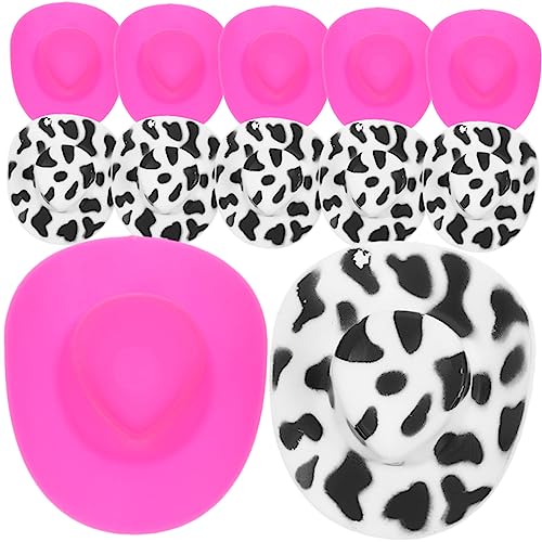 YARNOW 20 Stück Mini-Cowboyhut Kuhmädchenhut Mini-Cowboyhüte zum Basteln Verschiedene Puppenhüte Kleiner Cowboyhut Cowgirl winzige Hutpuppe kleine Cowboyhüte von YARNOW