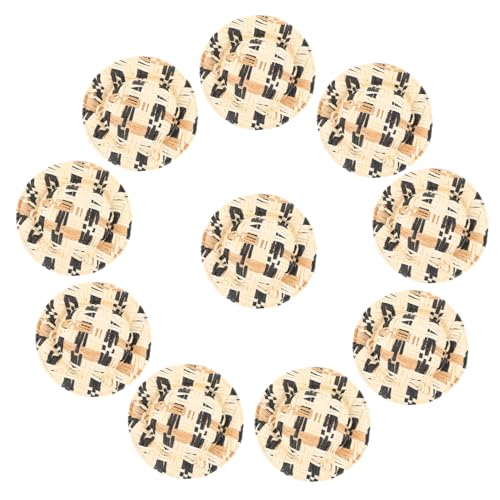 YARNOW 20 Stück Mini Gewebte Strohhüte Kleine DIY Bastelaccessoires für Puppen Dekoration Vielseitig Verwendbar und Detailreich Gestaltet von YARNOW