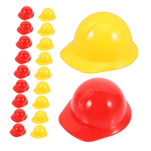 YARNOW 20 Stück Mini-Helm Mini-Bauschutzhelme Plastikschutzhelme in Erwachsenengröße Mini-Schutzhelme Kostüm Schutzhelm Baumütze und Weste für BAU Hüte Mini-Bauhut YARNOW 20 Stück Mini-Helm Mini-Bauschutzhelme Plastikschutzhelme in Erwachsenengröße Mini-Schutzhelme Kostüm Schutzhelm Baumütze und Weste für BAU Hüte Mini-Bauhut von YARNOW