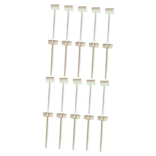 YARNOW 20 Stück Mini Holzhammer für Rund und Oval Polierte Oberfläche Sicher und Lehrreich für Spiel und Kuchen YARNOW 20 Stück Mini Holzhammer für Rund und Oval Polierte Oberfläche Sicher und Lehrreich für Spiel und Kuchen von YARNOW