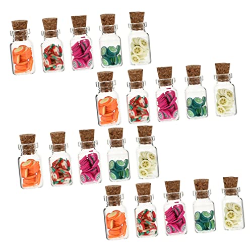YARNOW 20 Stück Mini -Lebensmittelzubehör Essensspielset Mini-Küchenornamente Puppenhaus-Ornamente Miniaturen Dolly House Obstkrug Mikro-Layout-Dekorationen Miniatur-Obstflasche Glas YARNOW 20 Stück Mini -Lebensmittelzubehör Essensspielset Mini-Küchenornamente Puppenhaus-Ornamente Miniaturen Dolly House Obstkrug Mikro-Layout-Dekorationen Miniatur-Obstflasche Glas von YARNOW