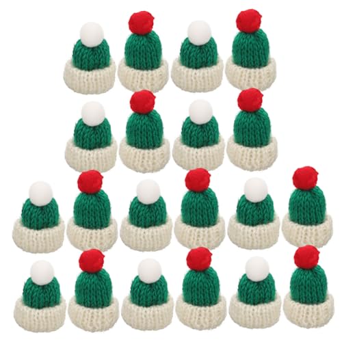 YARNOW 20 Stück Mini Strickmützen für DIY Basteln Weihnachtsmützen und Kreative Dekoration für Weinflaschen und Puppen Wiederverwendbar und Hautfreundlich YARNOW 20 Stück Mini Strickmützen für DIY Basteln Weihnachtsmützen und Kreative Dekoration für Weinflaschen und Puppen Wiederverwendbar und Hautfreundlich von YARNOW