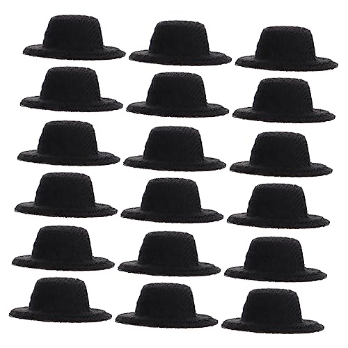 YARNOW 20 Stück Miniatur Hüte Schwarze Formelle Puppenhüte für Kreative Bastelprojekte und Rollenspiele für DIY und Puppen Outfits YARNOW 20 Stück Miniatur Hüte Schwarze Formelle Puppenhüte für Kreative Bastelprojekte und Rollenspiele für DIY und Puppen Outfits von YARNOW