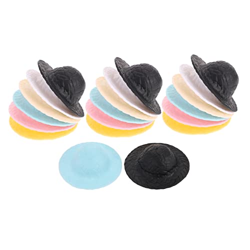 YARNOW 20 Stück Miniaturhüte Imitation Strohhut für Puppen und DIY Bastelprojekte Dekoration für Minihäuser und Fotoszenen Lustige Accessoires für Freunde YARNOW 20 Stück Miniaturhüte Imitation Strohhut für Puppen und DIY Bastelprojekte Dekoration für Minihäuser und Fotoszenen Lustige Accessoires für Freunde von YARNOW