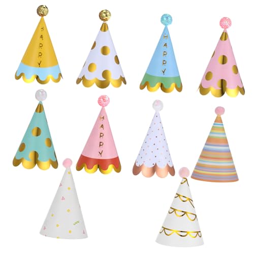YARNOW 20 Stück Papier Geburtstagshüte für Erwachsene Dekoration für Geburtstagsfeiern Shower und Hochzeiten YARNOW 20 Stück Papier Geburtstagshüte für Erwachsene Dekoration für Geburtstagsfeiern Shower und Hochzeiten von YARNOW
