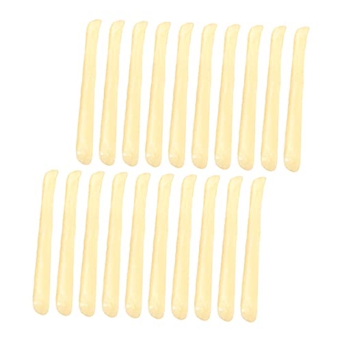 YARNOW 20 Stück Realistische Künstliche Frites Lebensnahe Deko Requisiten für Fotografie und Veranstaltungen Zufällige Längen Zubehör für Partys und Restaurants von YARNOW