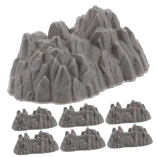 YARNOW 20 Stück Rockspielzeug Dark Grey Plastik von YARNOW