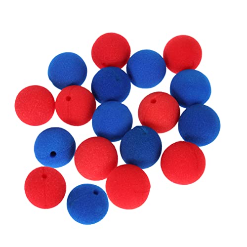 YARNOW 20 Stück Teiliges Clown Nasen Durchmesser Weiche Nasen Rote und Blaue Clown Cosplay Requisiten für Karneval Halloween Weihnachtsfeiern und Kostümpartys YARNOW 20 Stück Teiliges Clown Nasen Durchmesser Weiche Nasen Rote und Blaue Clown Cosplay Requisiten für Karneval Halloween Weihnachtsfeiern und Kostümpartys von YARNOW