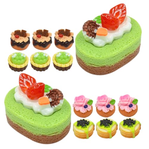 YARNOW 20 Stück Teiliges Fake Cake Ornament Dessertmodelle für Puppenhaus Dekoration Realistische Nachbildung für Küchenszenen und DIY Projekte YARNOW 20 Stück Teiliges Fake Cake Ornament Dessertmodelle für Puppenhaus Dekoration Realistische Nachbildung für Küchenszenen und DIY Projekte von YARNOW